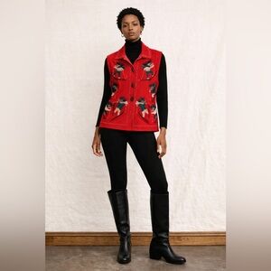 Moose Vintage Red Wool Vest